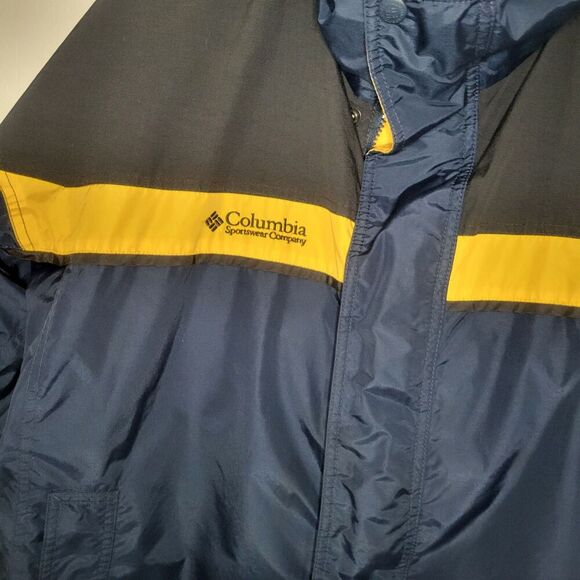 Columbia Men's Large Bugaboo Blue/ Black Sportswear Rain Windbreaker Jacket - Picture 2 of 9